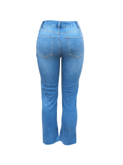 Mid-Rise Slim Straight